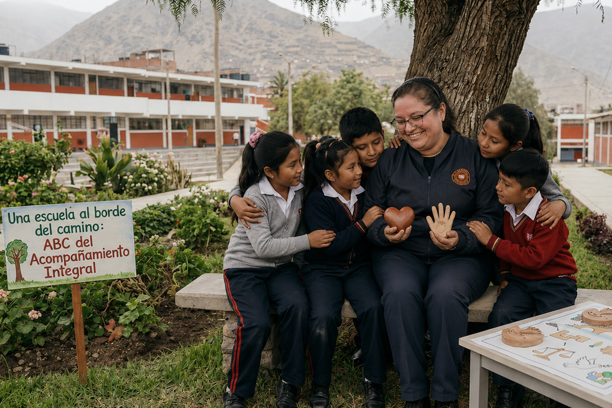 Una escuela al borde del camino